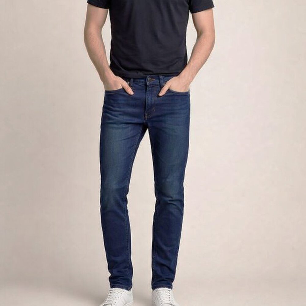 DKNY Bedford Men's Dark Blue Slim Fit Stretch Denim Jeans 34x32- NWT